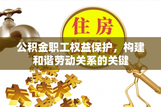 柯城公积金职工权益保护，构建和谐劳动关系的关键