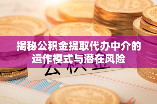 柯城揭秘公积金提取代办中介的运作模式与潜在风险